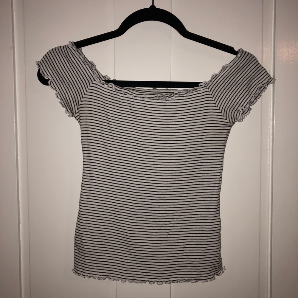 Off the shoulder crop top